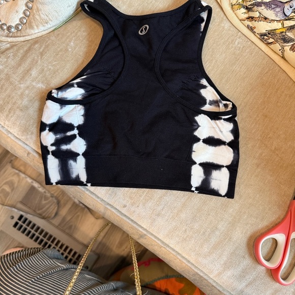 Spalding Black and White Tie-Dye Tank Top small - Picture 2 of 6